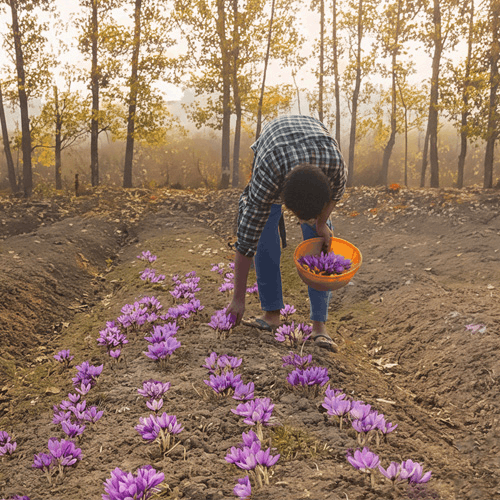 Traditionally Grown, Handpicked from the Farms of Pampore, Kashmir